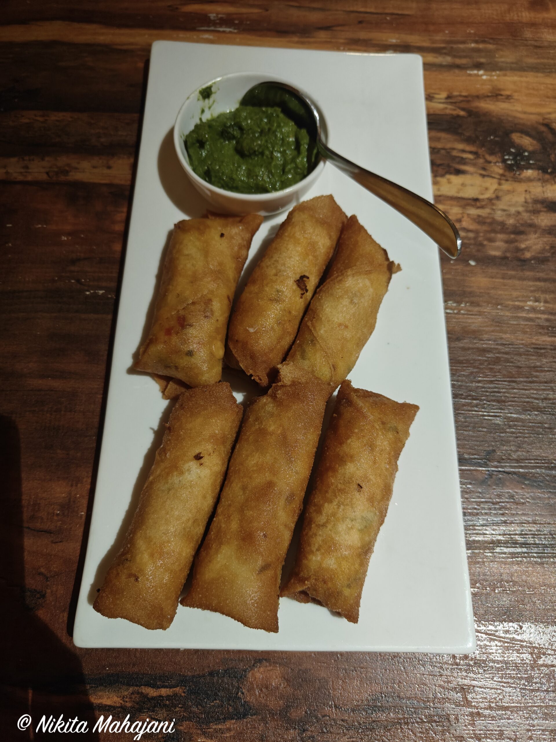 Vegan Tortilla rolls at Envairoh, Daman