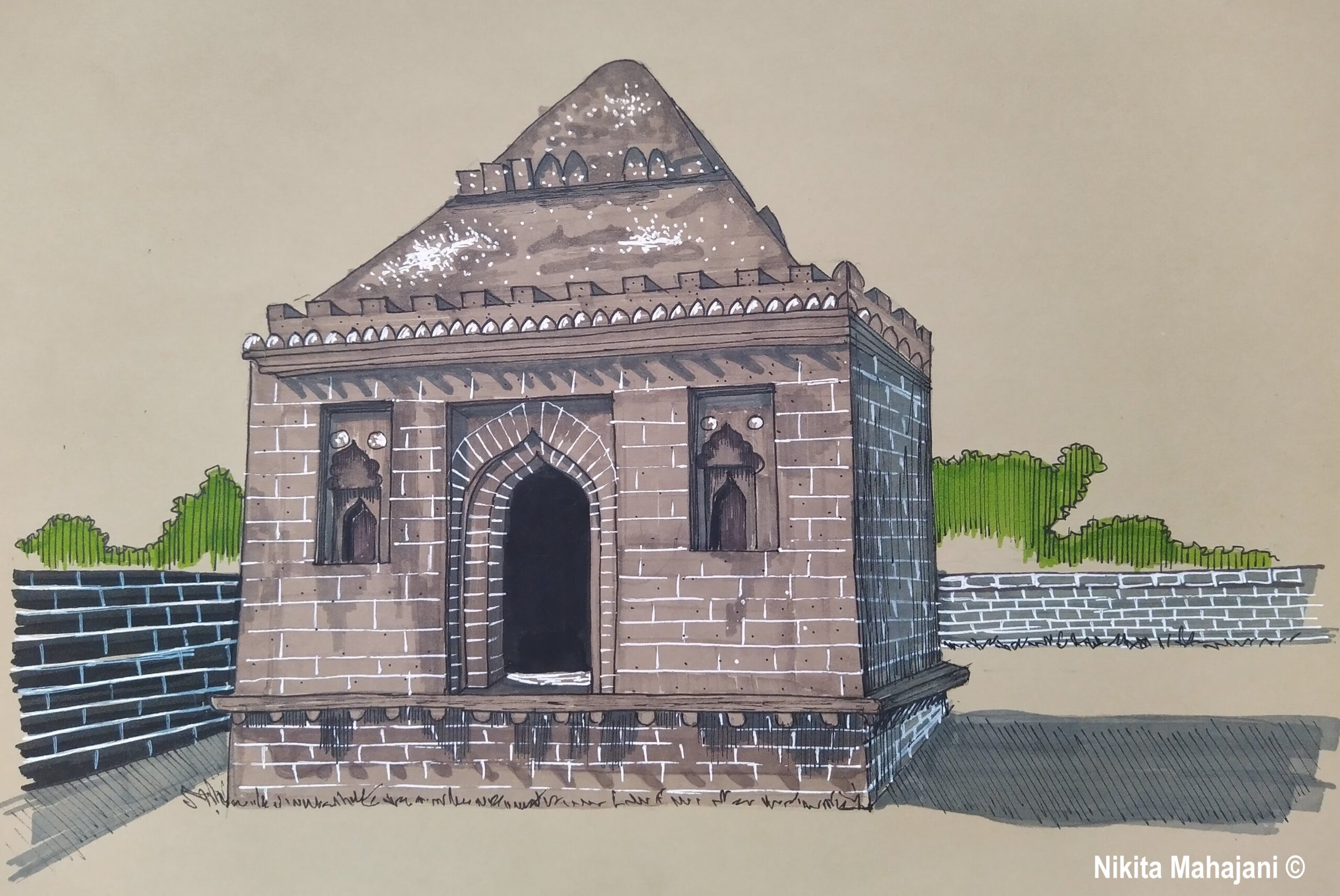 Tomb of Nizam Ahmed Shah, Ahmednagar.