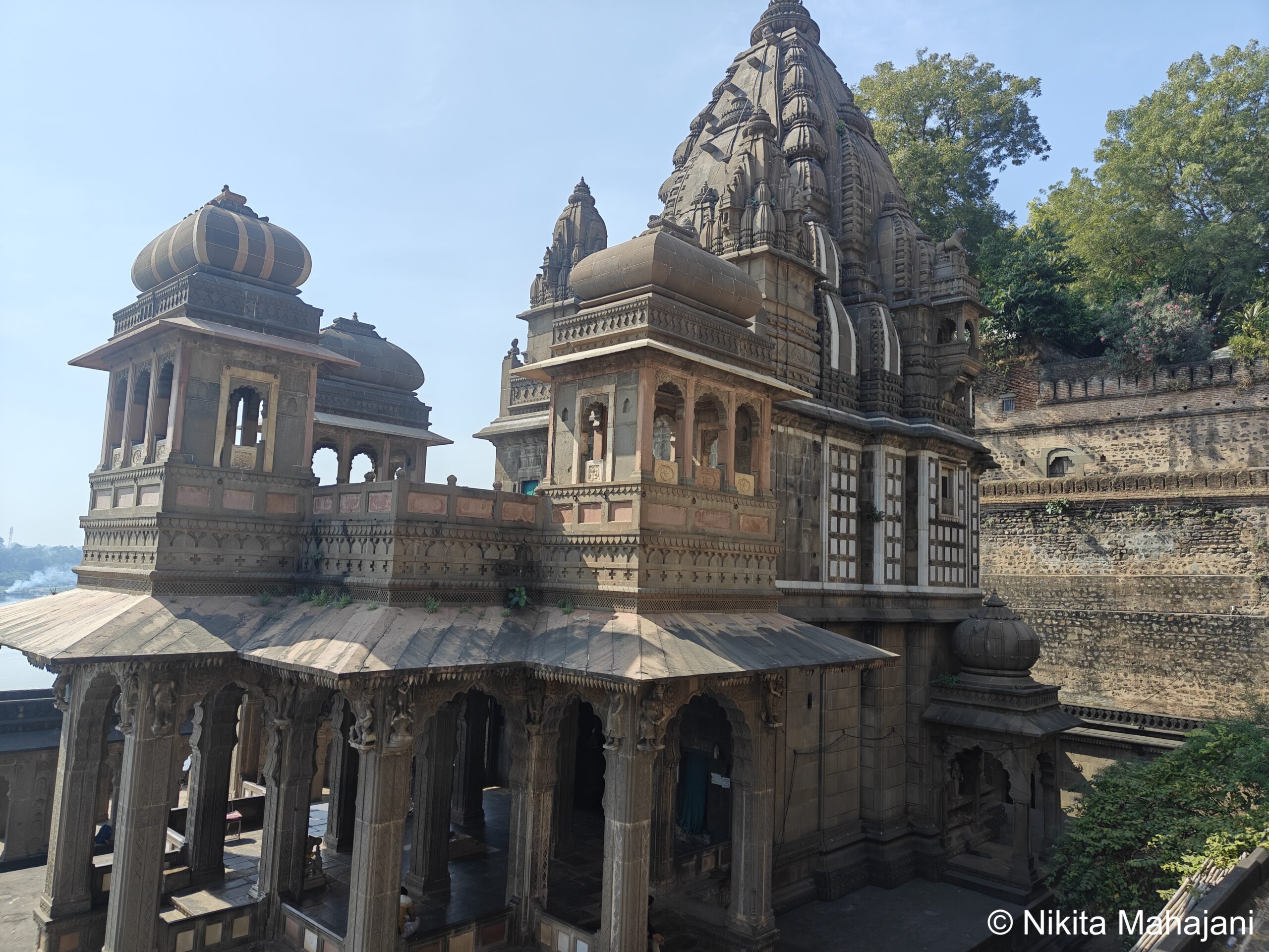 Temples on Maheshwar ghat.