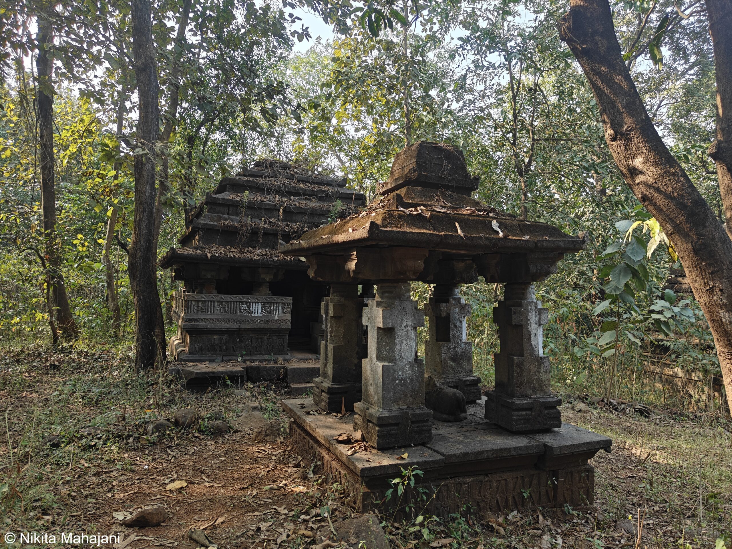 Temples behind Sardesai Wada in Kasba Sangameshwar, Ratnagiri