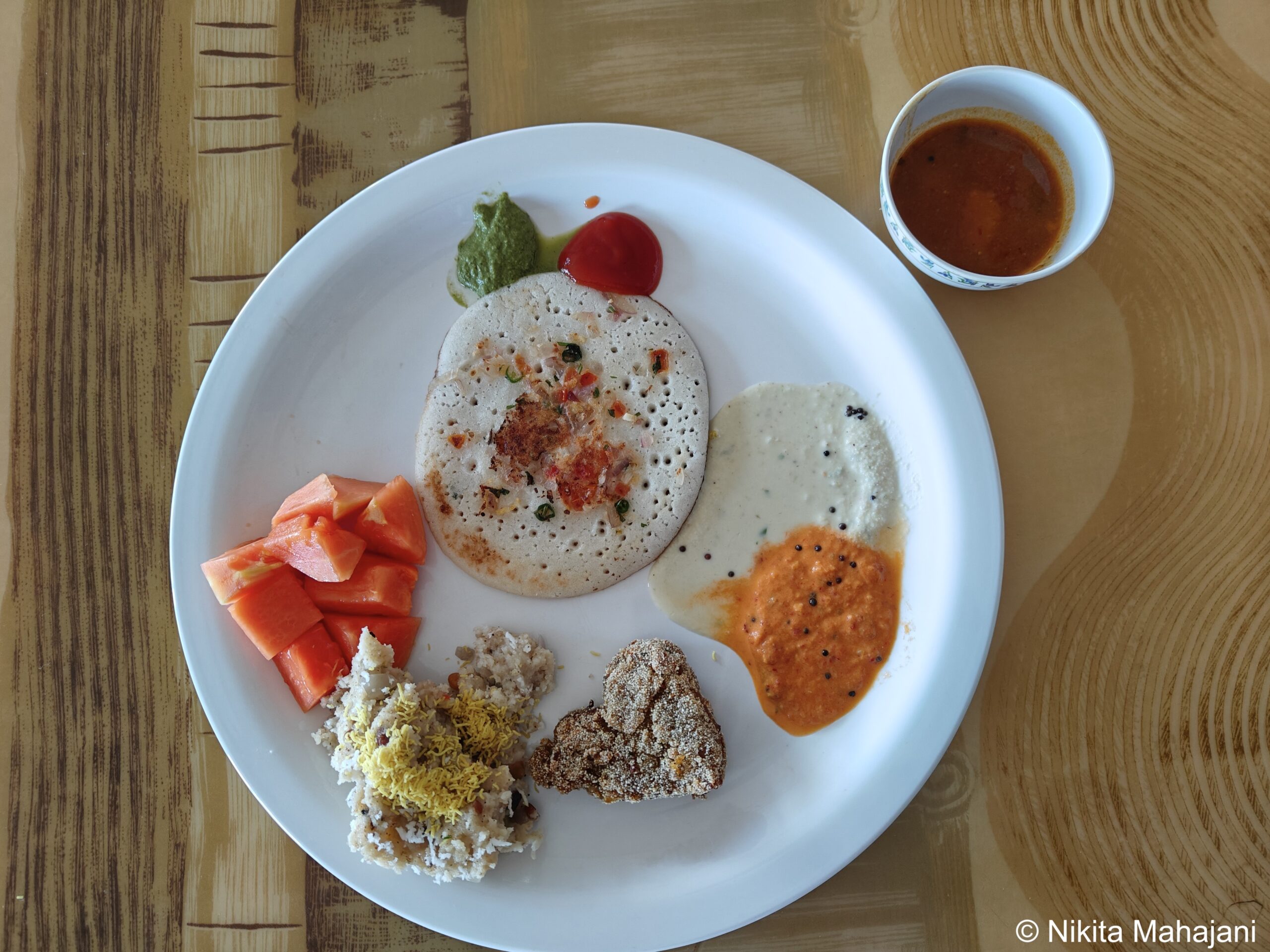 Breakfast at Kohinoor Samudra Resort, Ratnagiri.