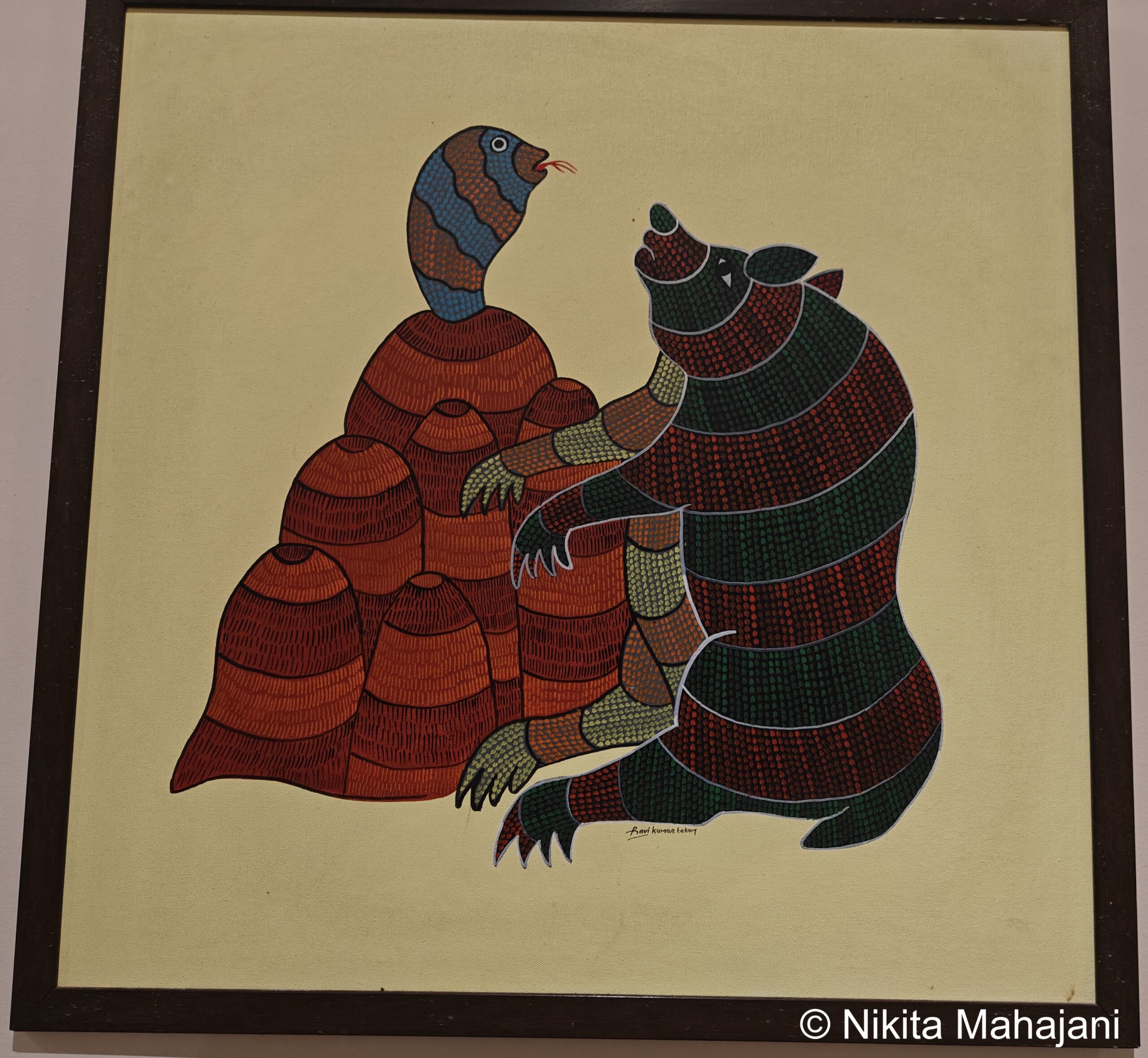 Gond paintings at MPT Malwa Resort, Mandav.