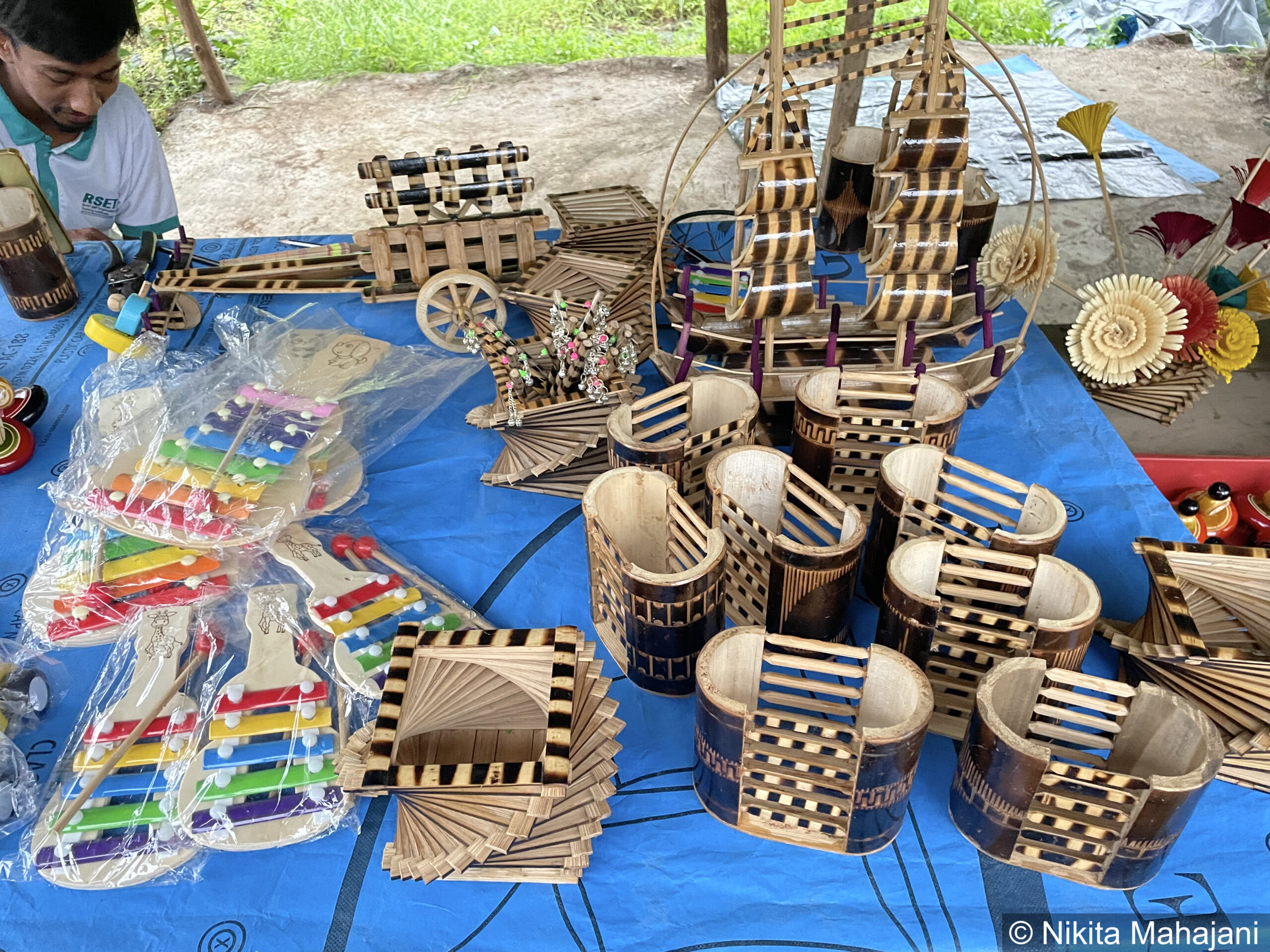 Wooden toys made by Adivasis tribal people 