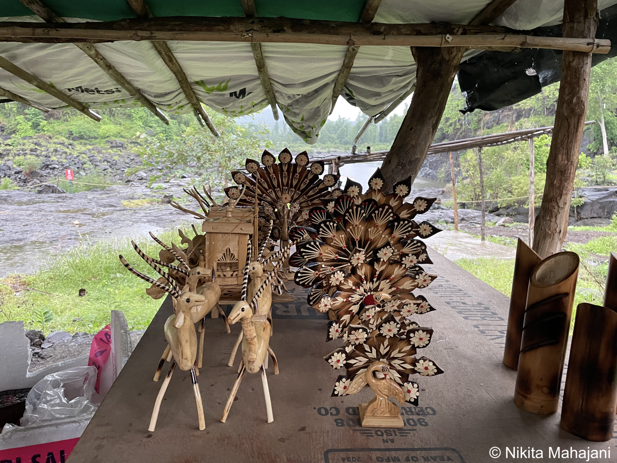 Wooden toys made by Adivasis tribal people 