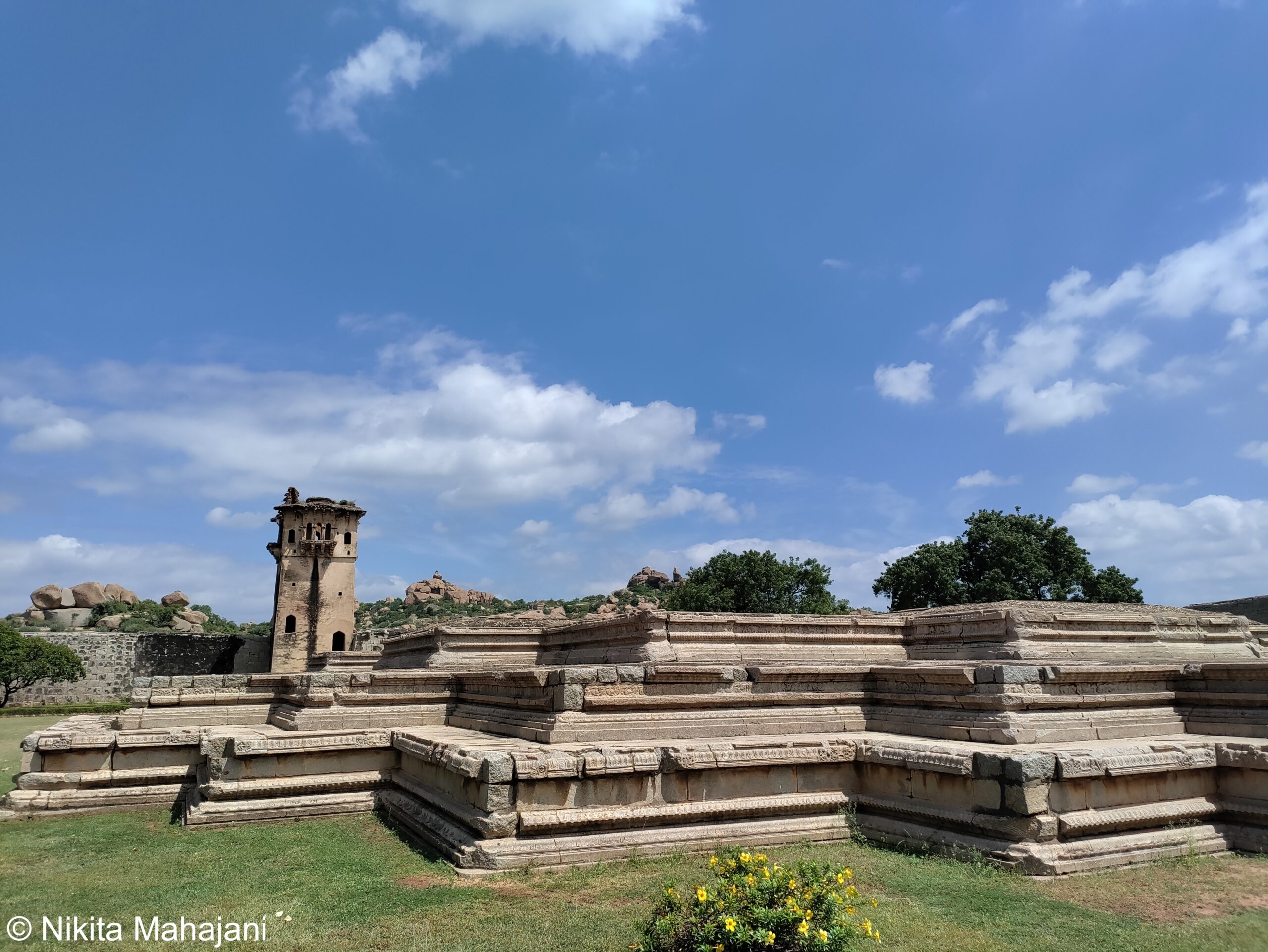 Ruins of the royal palace, Hampi
