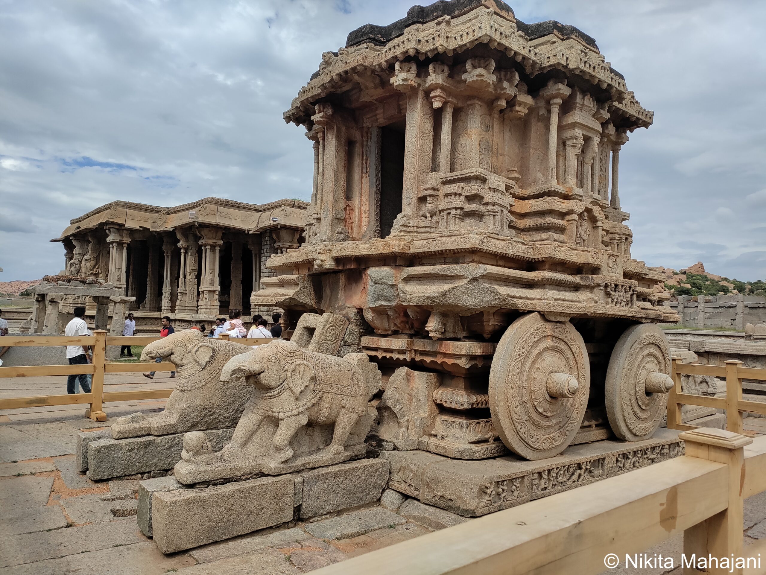 Stone chariot at Vijay Vitthal Mandir, Hampi.