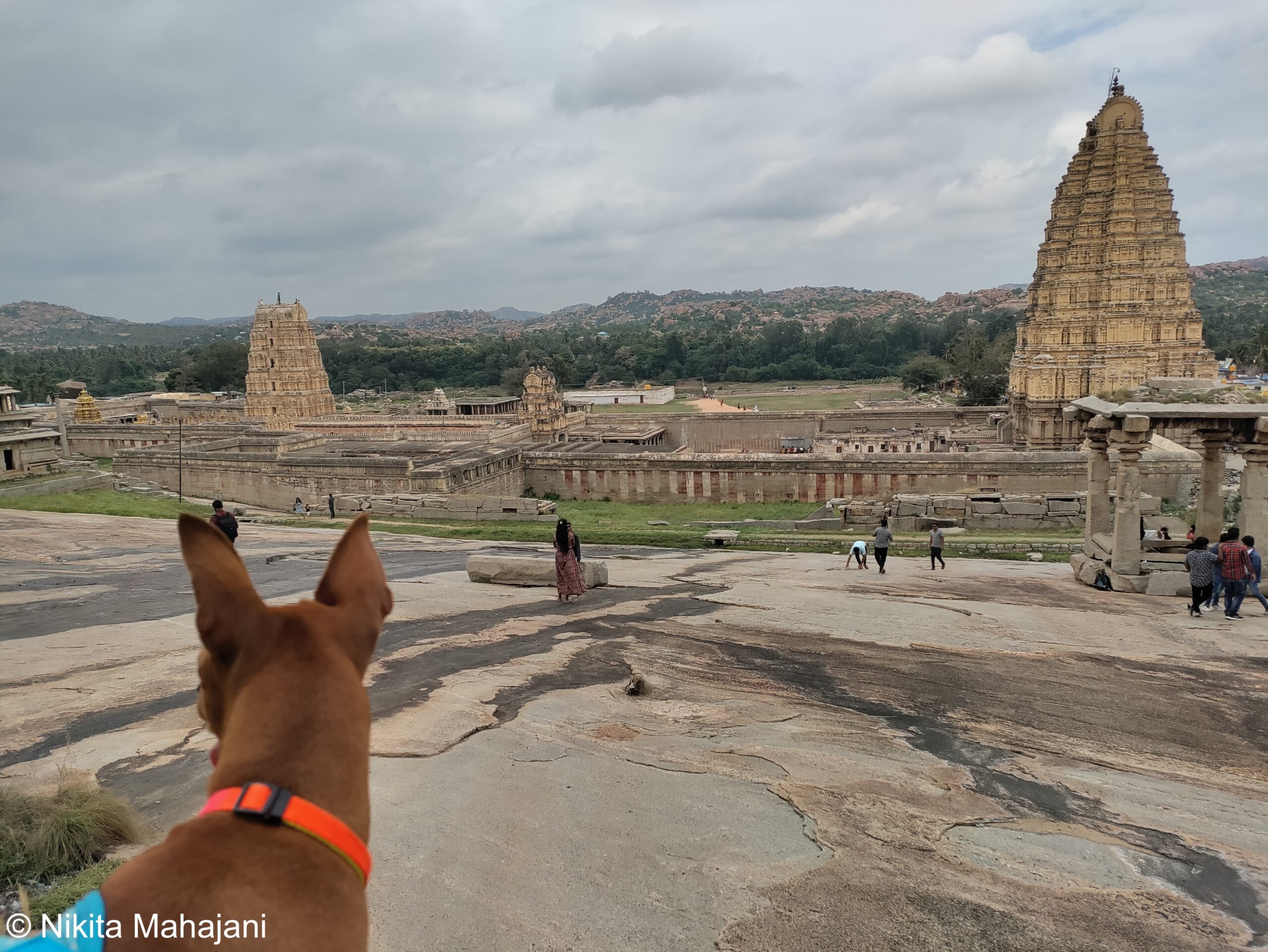 View of Virupaksha Temple from Hemakuta hill.