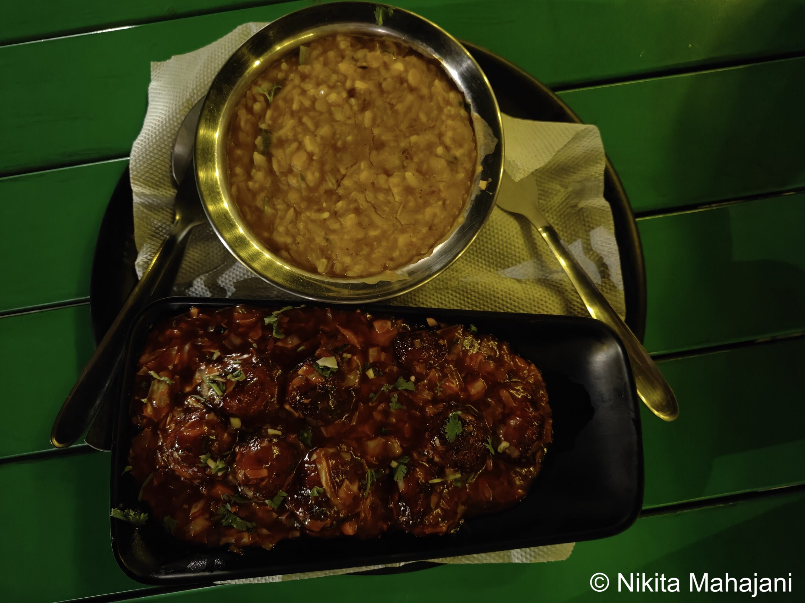 Dinner at The Hosteller, Mall Road, Mcleodganj.
