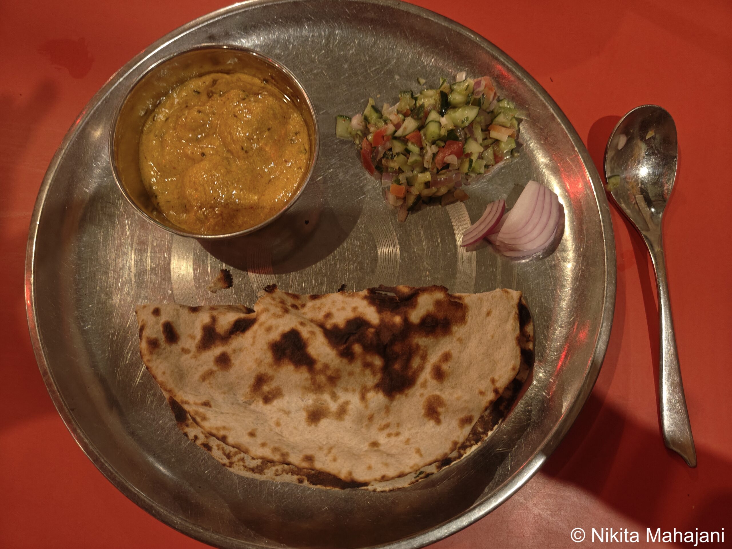 Lunch at Alpine Dhaba, Bharathgarh.