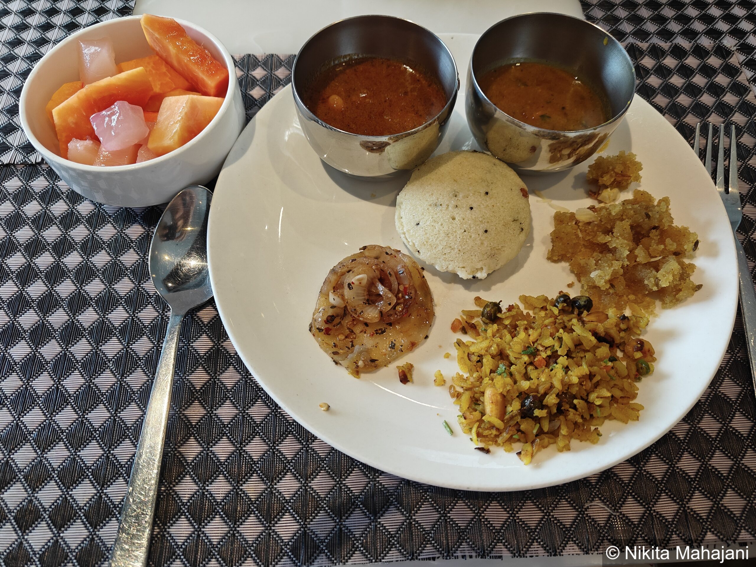 Breakfast at The Fern Residency, Chandigarh.